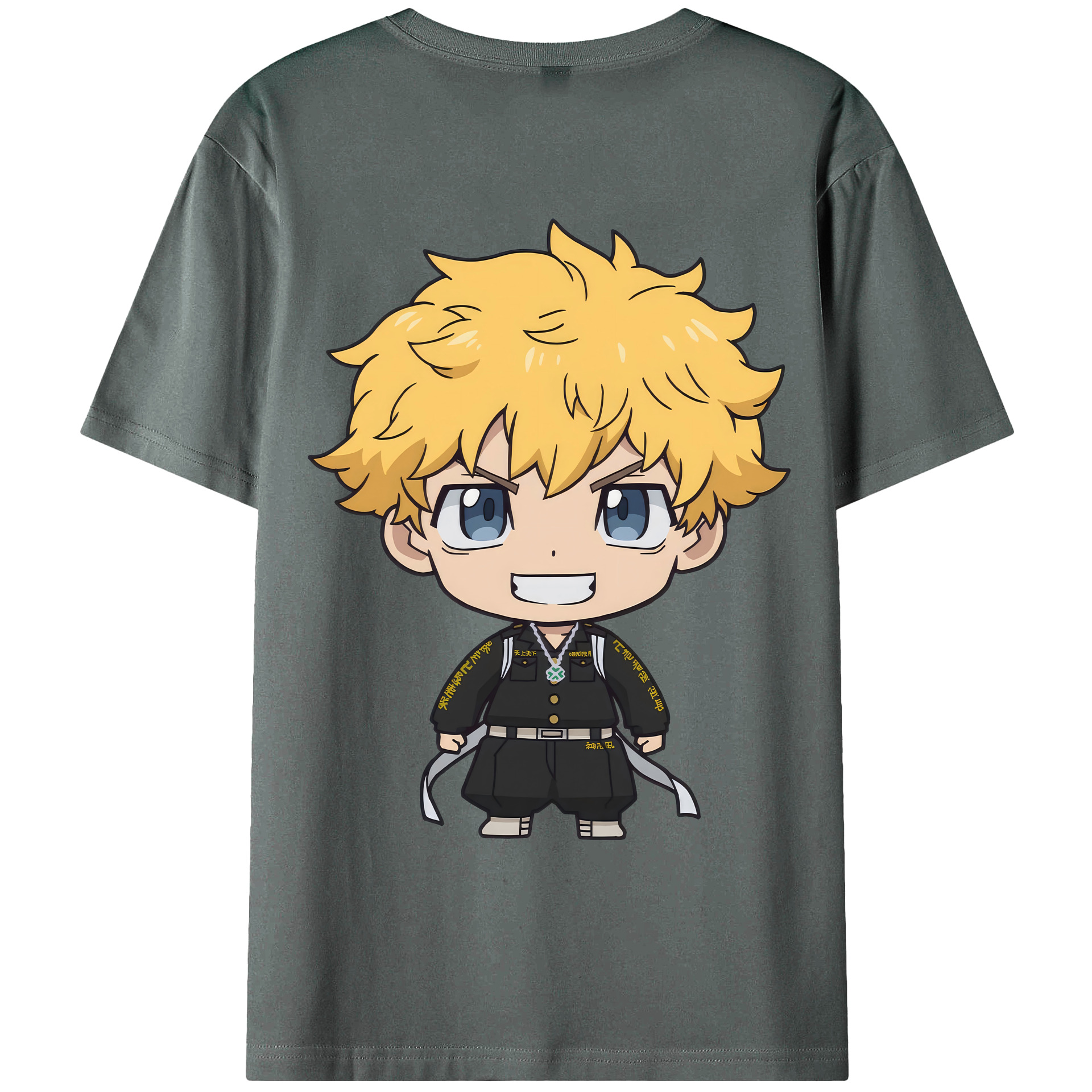 （画像用） 東京リベンジャーズ Tokyo Revengers 綿100％ メンズ半袖Tシャツ（バックプリント） 通気性